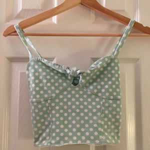 URBAN OUTFITTER x KIMCHI BLUE Polka Dot Crop Top